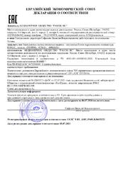 Электронные вычислительные машины - системные блоки персонального компьютера RAMEC, модели: «STORM», «GALE», «BREEZE» соответствуют требованиям
Технического регламента Евразийского экономического союза 